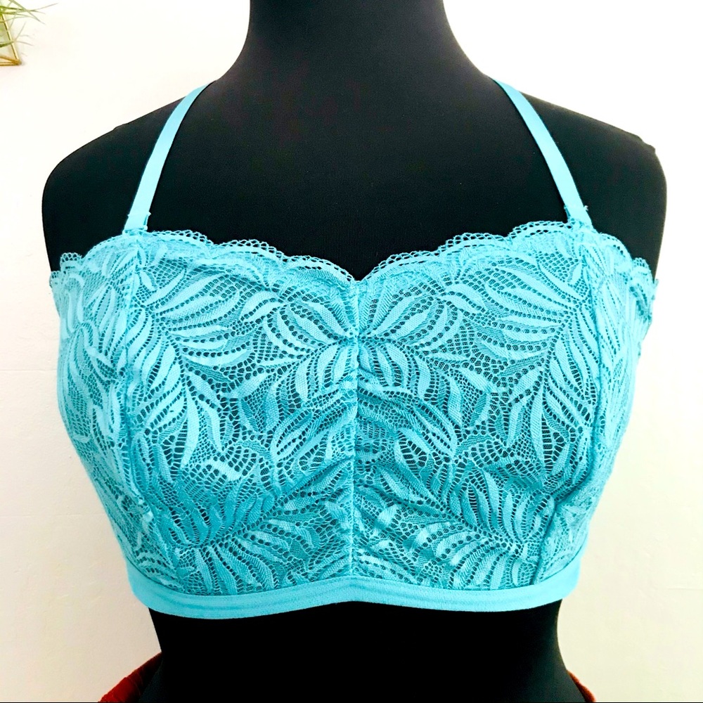 TORRID Blue Lacey Bralette Size 2X Good Condition